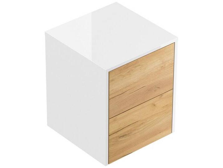 Magnolia Home Nachttisch Design Nachttisch Concepto S 40cm hängend, 2 Pushauszüge Weiß Hgl Eich, Weiss hochglanz / Oak Gold Magnolia Home Nachttisch Design Nachttisch Concepto S 40cm hängend, 2 Pushauszüge Weiß Hgl Eich, Weiss hochglanz / Oak Gold von OTTO