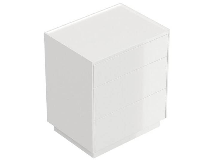 Magnolia Home Nachttisch Design Nachttisch Kommode Lux L 60cm, 3 Pushauszüge lackiert Weiß Hgl, Weiss hochglanz Magnolia Home Nachttisch Design Nachttisch Kommode Lux L 60cm, 3 Pushauszüge lackiert Weiß Hgl, Weiss hochglanz von OTTO