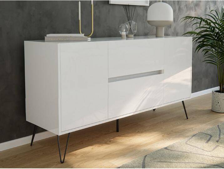 Magnolia Home Sideboard Sideboard Yako 140cm 2 SoftClose 2 Türen Weiß hochglanz, Weiss hochglanz Magnolia Home Sideboard Sideboard Yako 140cm 2 SoftClose 2 Türen Weiß hochglanz, Weiss hochglanz von OTTO