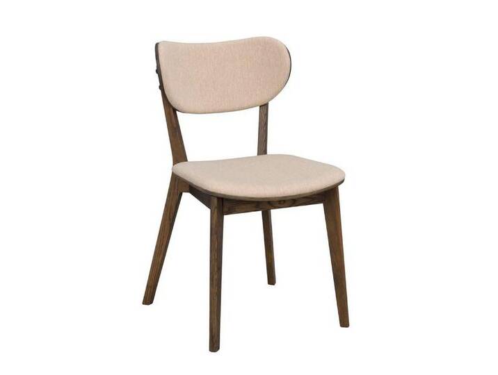 Maison ESTO Esszimmerstuhl Stuhl CALOTTA 2´er Set Eiche Holzstuhl braun oder natur, 2er Set, Gestell aus Massivholz lackiert, braun / beige von OTTO