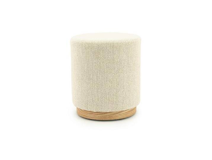 Maison ESTO Sitzhocker Sitzpouf LAVHOLM rund 41 cm Fußhocker Pouf skandinavischen Design, Vielseitig einsetzbar (Sitzhocker, Fußablage, Deko), beige von OTTO