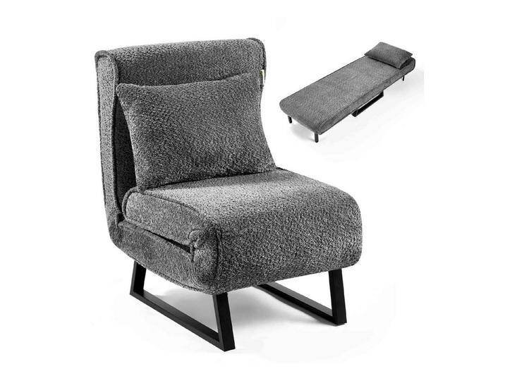 Makika Relaxliege Schlafsessel Schlafsofa Boucle Lea klappbar in Grau von OTTO