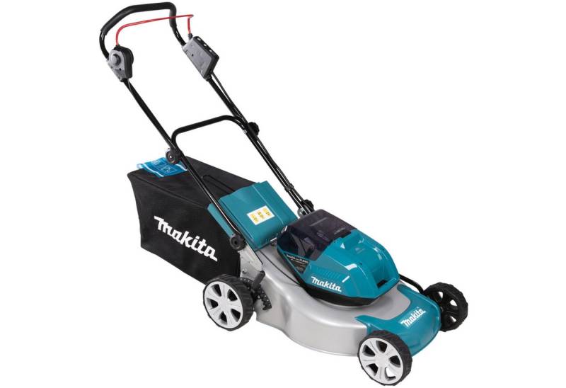 Makita Akkurasenmäher Makita Akku-Rasenmäher DLM463PT2, 36Volt, 46 cm Schnittbreite, (2x Li-Ionen Akku 5,0Ah) Makita Akkurasenmäher Makita Akku-Rasenmäher DLM463PT2, 36Volt, 46 cm Schnittbreite, (2x Li-Ionen Akku 5,0Ah) von Makita