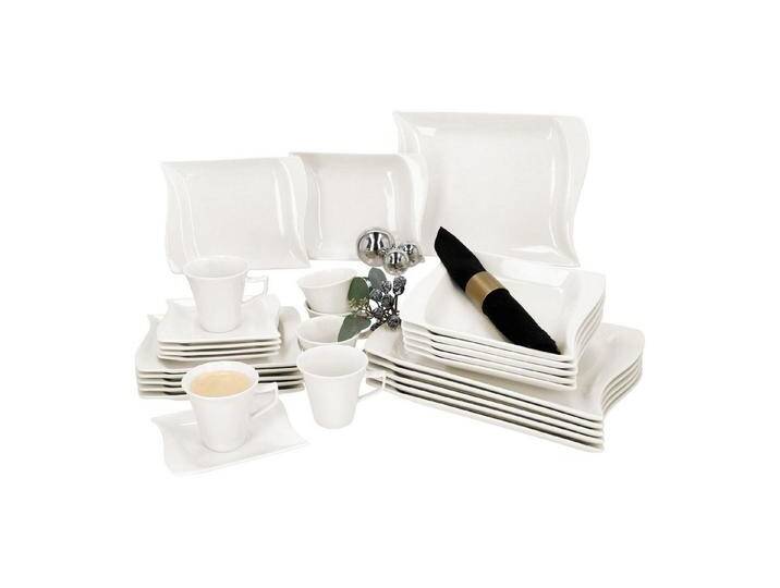 MamboCat Kombiservice 30tlg Kombiservice Ivory Porzellan 6 Personen tiefe flache Teller, Porzellan, weiß MamboCat Kombiservice 30tlg Kombiservice Ivory Porzellan 6 Personen tiefe flache Teller, Porzellan, weiß von OTTO