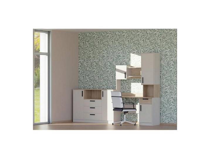 Marmex Möbel Mehrzweckschrank-Set GRANT SET 24 C Jugendzimmer-Set Cashmere, (Kommode mit Schubladen, Schreibtisch), Scharniere Soft-Close von OTTO