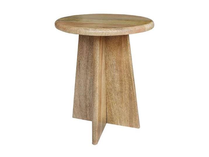 Marrakesch Orient & Mediterran Interior Beistelltisch Beistelltisch Caissa rund Mangoholz H 45cm × Ø 37cm, Skandi Design (1-St), braun von OTTO