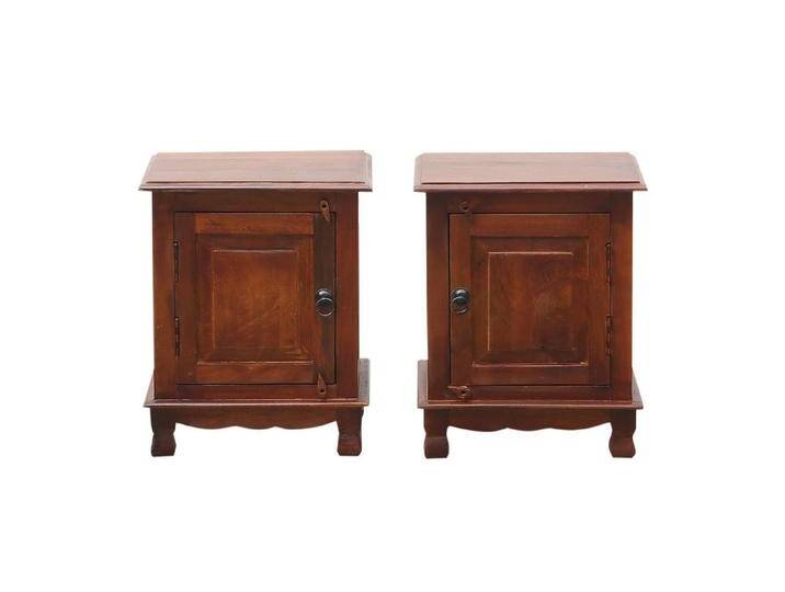 Marrakesch Orient & Mediterran Interior Nachttisch 2er Set Nachttisch Abigale – Massivholz 50 cm, im Vintage-Stil (1-St) von OTTO