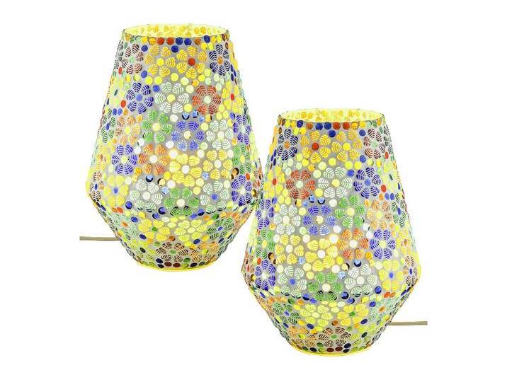 Marrakesch Orient & Mediterran Interior Nachttischlampe 2er Set Boho Deko tischlampe Nachtischlampe aus Glas Mosaik Fikus -3-, Handarbeit Marrakesch Orient & Mediterran Interior Nachttischlampe 2er Set Boho Deko tischlampe Nachtischlampe aus Glas Mosaik Fikus -3-, Handarbeit von OTTO