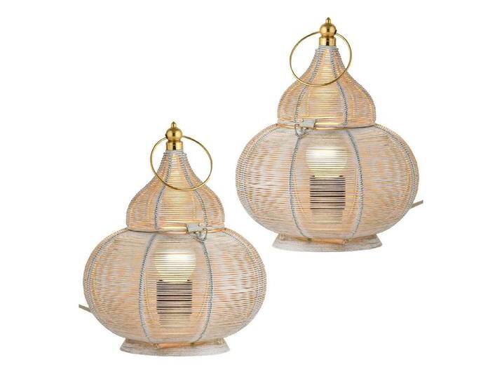 Marrakesch Orient & Mediterran Interior Nachttischlampe 2er Set Orientalische Deko Tischlampe Nachttischlampe Lampe Tamara, ohne Leuchtmittel von OTTO