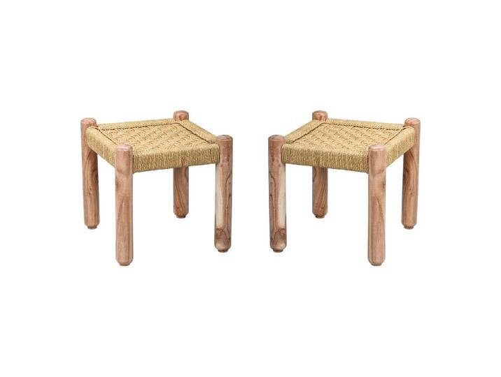 Marrakesch Orient & Mediterran Interior Gartenbank 2er Set Boho Style Hocker Sitzkocker Josue 36cm, Handarbeit, 2er Set Hocker von OTTO