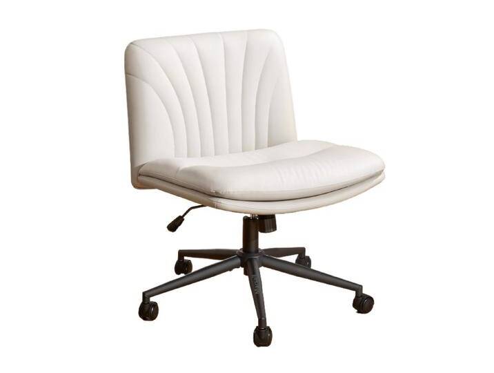 Marsail Drehstuhl Armloser Ergonomischer Bürostuhl (136kg Tragkraft, Höhenverstellbar 360° Drehung PU-Leiserollen), Für Büro-/Schlafzimmer-/Kommode​ von Ritzenhoff-&-Breker