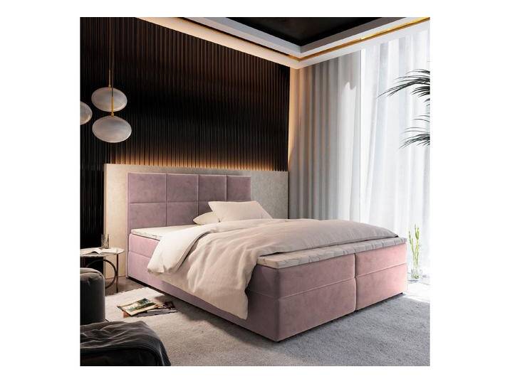 Masseno Boxbett LENA 160x200 cm mit Bonell Matratze und Topper, rosa, KRONOS 27 von OTTO