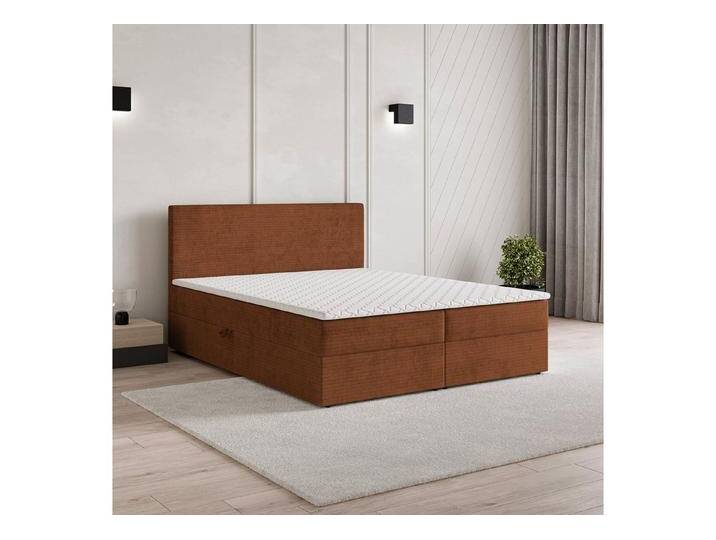 Masseno Boxbett NIRA 180x200 cm mit Bonell Matratze und Topper, orange, ROMA 11 von OTTO