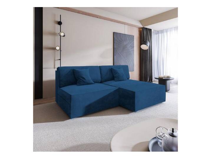 Masseno Ecksofa FIORO mit Schlaffunktion L-Form, Sofa mit Bettkasten, blau, MONOLITH 77 Masseno Ecksofa FIORO mit Schlaffunktion L-Form, Sofa mit Bettkasten, blau, MONOLITH 77 von OTTO