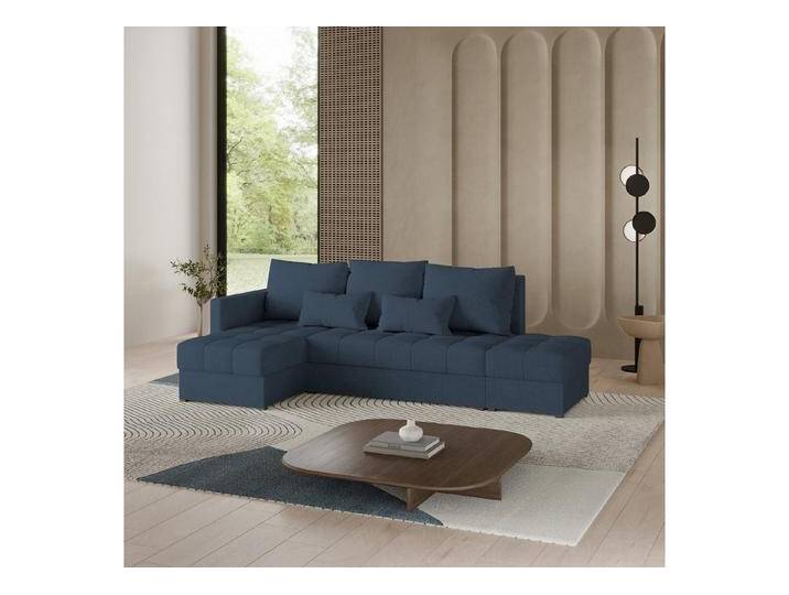 Masseno Ecksofa LUMARI mit Schlaffunktion L-Form, Sofa mit Bettkasten, blau, NEVE 77 von OTTO