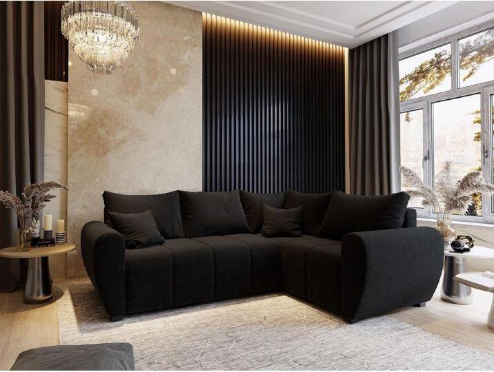 Masseno Ecksofa MADISON mit Schlaffunktion L-Form, Sofa mit Bettkasten, schwarz, SAWANA 14 Masseno Ecksofa MADISON mit Schlaffunktion L-Form, Sofa mit Bettkasten, schwarz, SAWANA 14 von OTTO