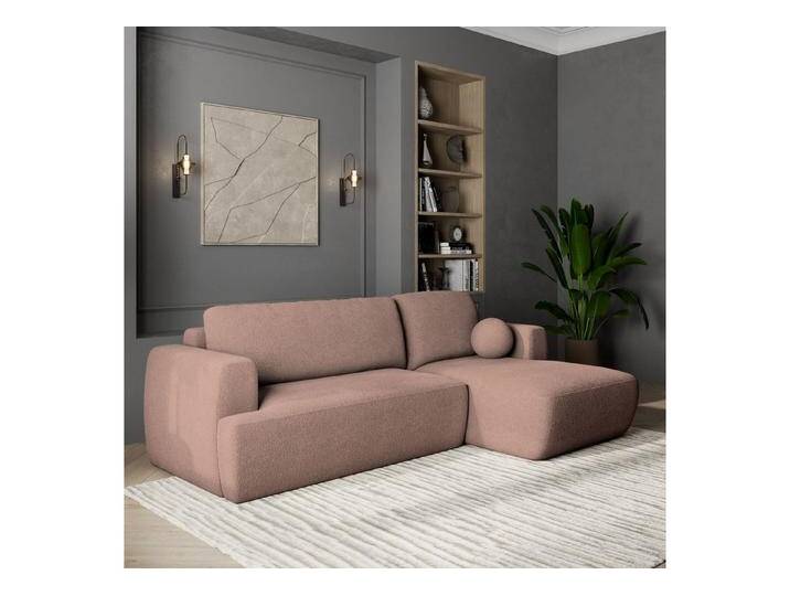 Masseno Ecksofa SENTI mit Schlaffunktion L-Form, Sofa mit Bettkasten, rosa, Lieferung Wohnung, NOW OR NEVER 61 von OTTO
