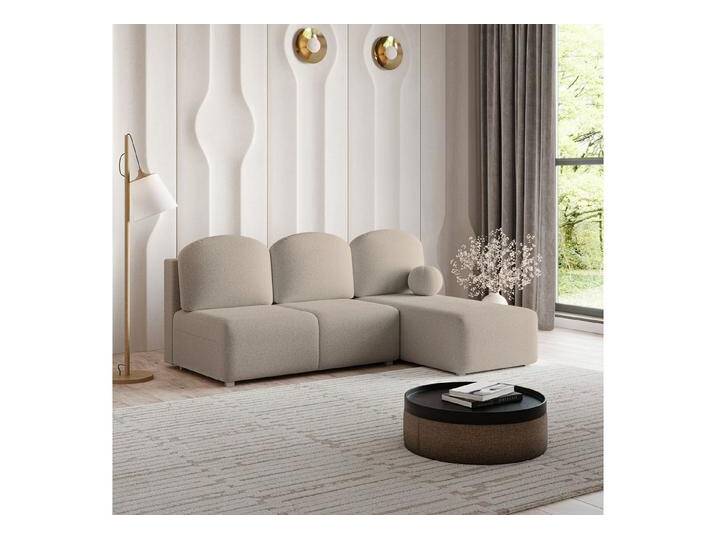 Masseno Ecksofa TRAMA mit Schlaffunktion L-Form, Sofa mit Bettkasten, beige, Lieferung Bordsteinkante, QUELLE 05 von OTTO
