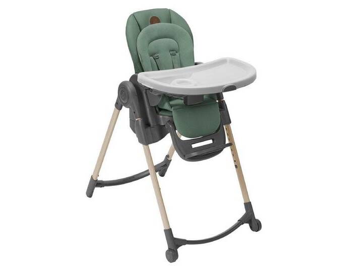 Maxi-Cosi Tischsitz Minla - Green Eco, Babystuhl ab Geburt - 14 Jahre Babyliege mit Liegefunktion & Tablett, grün von OTTO