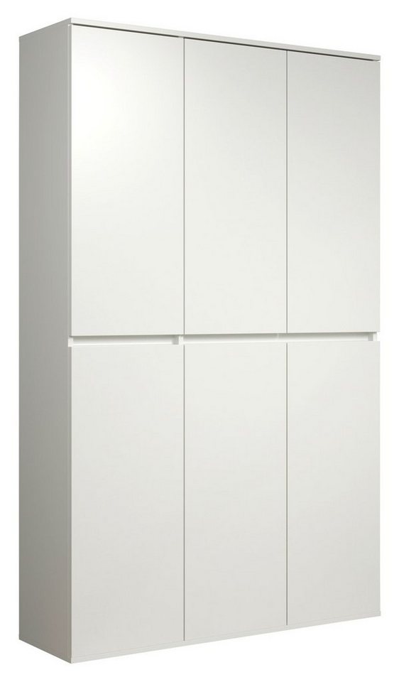 Mehrzweckschrank NEVADA, B 111 cm x H 191 cm, Weiß, 6 Türen von OTTO