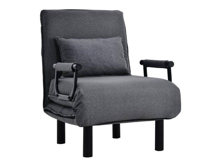 Merax Relaxsessel, 3-in-1 Funktion mit Kissen, Schlafsessel mit 6 Positionen, Holzbeine, grau, Grau von OTTO