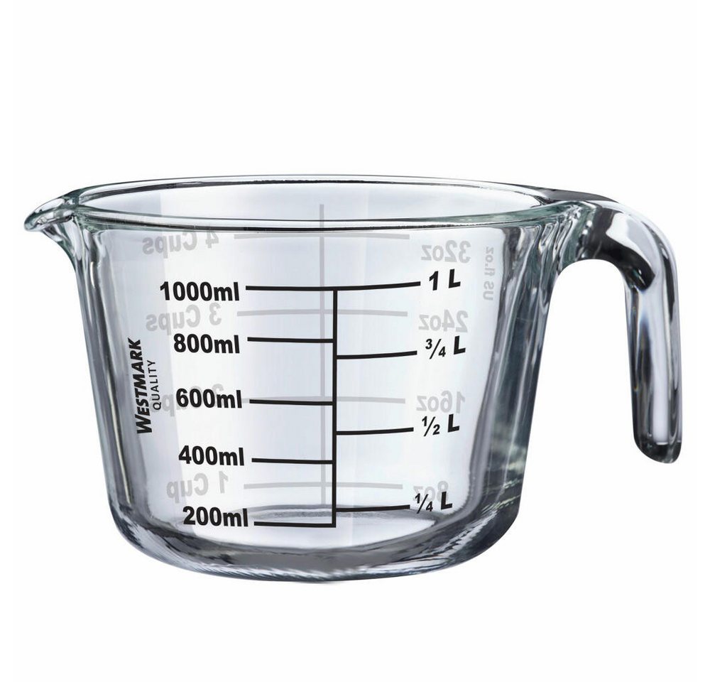 WESTMARK Messbecher Füllvolumen: 1 l, Backofenfest, Mikrowellengeeignet, Gefrierschrankgee, Glas WESTMARK Messbecher Füllvolumen: 1 l, Backofenfest, Mikrowellengeeignet, Gefrierschrankgee, Glas von WESTMARK