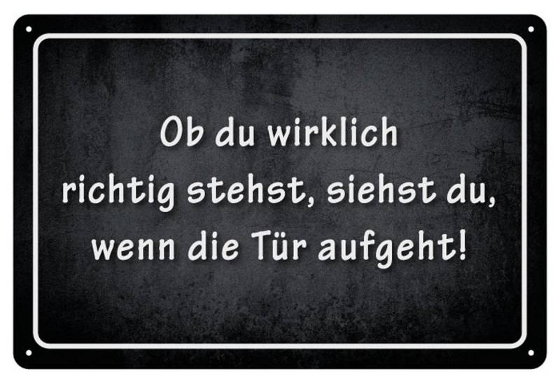 Metallschild Ob du wirklich… - Blech-Schild Metallschild Ob du wirklich… - Blech-Schild von OTTO