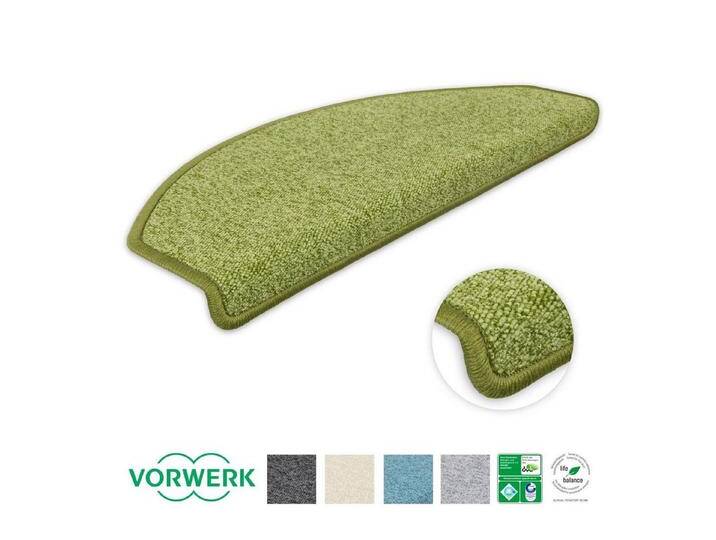 Metzker® Stufenmatte Stufenmatten Vorwerk Durango Halbrund Grün 15 Stück, halbrund, Höhe: 8 mm, 15 Stück im Set - Grün, grün, 15 St., Grün von OTTO