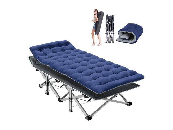 Meulbaty Klappbett Klappbar Feldbett, Stahlrahmen + Oxford-Stoff Liegefläche (2.3-3cm Matratze, 1-St) Leicht Relax Liege für Balkon, Garten, 190×71×36cm von OTTO
