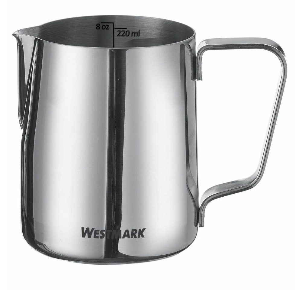 WESTMARK Milchkännchen 600 ml, Brasilia, Mit Skala, ø 11 cm, 18/8 Rostfreier Edelstahl von WESTMARK
