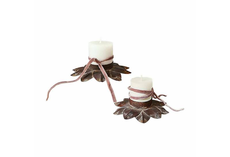 Mirabeau Kerzenständer Kerzenhalter 2er Set Viverto antikbraun von Mirabeau