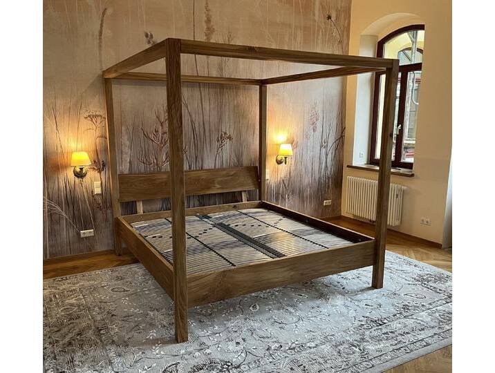 Möbel Specht Himmelbett Heaven Eiche (Massivholzbett, bis zu einer Liegefläche von 300x220cm), 8x8cm Balken von OTTO