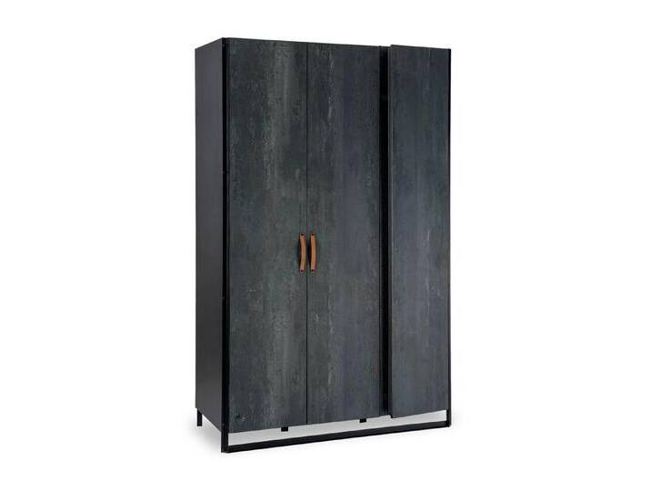 Möbel-Zeit Kleiderschrank DARK METAL 3-trg inklusive Belüftungsdosen und Lochblech zur Belüftung, schwarz Möbel-Zeit Kleiderschrank DARK METAL 3-trg inklusive Belüftungsdosen und Lochblech zur Belüftung, schwarz von OTTO
