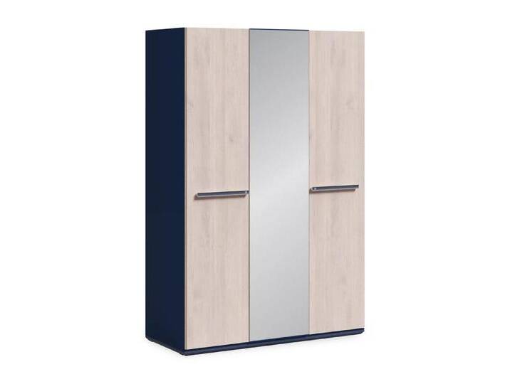Möbel-Zeit Kleiderschrank TRIO mit 3 Drehtüren mittlere Tür mit Spiegel, blau von OTTO