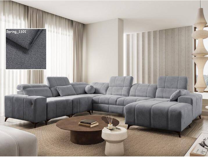 Möbel für Dich Wohnlandschaft Wohnlandschaft XXL Dafne 8 in U-Form mit USB, mit freistellbarem Hocker, 2 Bettkästen und verstellbaren Kopfstützen, grau Möbel für Dich Wohnlandschaft Wohnlandschaft XXL Dafne 8 in U-Form mit USB, mit freistellbarem Hocker, 2 Bettkästen und verstellbaren Kopfstützen, grau von OTTO