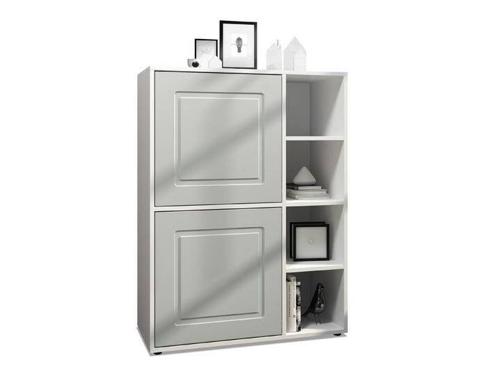 Möbelhandel Klipenstein Highboard NOAH V1, Kommode Schrank Landhaus, Korpus Weiß matt, grau, Hellgrau Seidenmatt Möbelhandel Klipenstein Highboard NOAH V1, Kommode Schrank Landhaus, Korpus Weiß matt, grau, Hellgrau Seidenmatt von OTTO