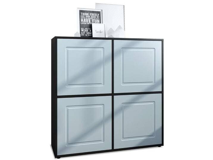Möbelhandel Klipenstein Highboard NOAH V2, Kommode Schrank Landhaus, Korpus Schwarz matt, Denim Matt Möbelhandel Klipenstein Highboard NOAH V2, Kommode Schrank Landhaus, Korpus Schwarz matt, Denim Matt von OTTO