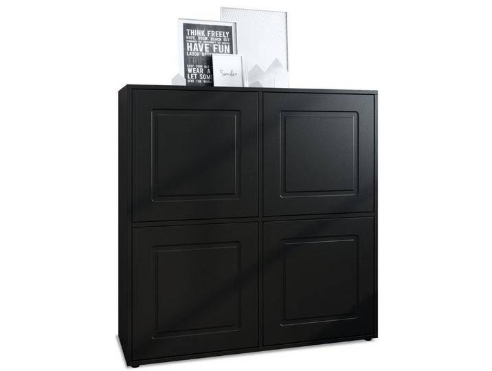 Möbelhandel Klipenstein Highboard NOAH V2, Kommode Schrank Landhaus, Korpus Schwarz matt, schwarz, Schwarz Matt Möbelhandel Klipenstein Highboard NOAH V2, Kommode Schrank Landhaus, Korpus Schwarz matt, schwarz, Schwarz Matt von OTTO