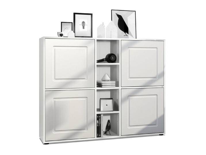 Möbelhandel Klipenstein Highboard NOAH V3, Kommode Schrank Landhaus, Korpus Weiß matt, Weiß Matt Möbelhandel Klipenstein Highboard NOAH V3, Kommode Schrank Landhaus, Korpus Weiß matt, Weiß Matt von OTTO