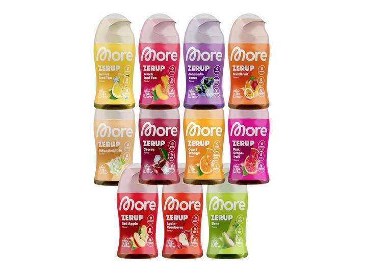 More Nutrition Trinkflasche MORE Zerup, mixed 11er Bundle, 11 x 65 ml von OTTO