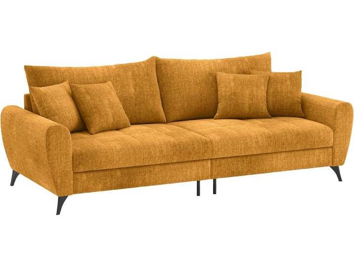 Mr. Couch Big-Sofa Blackburn II, Wahlweise mit Kaltschaumpolsterung bis 140 kg belastbar, gelb, Dolce 9 curry von OTTO
