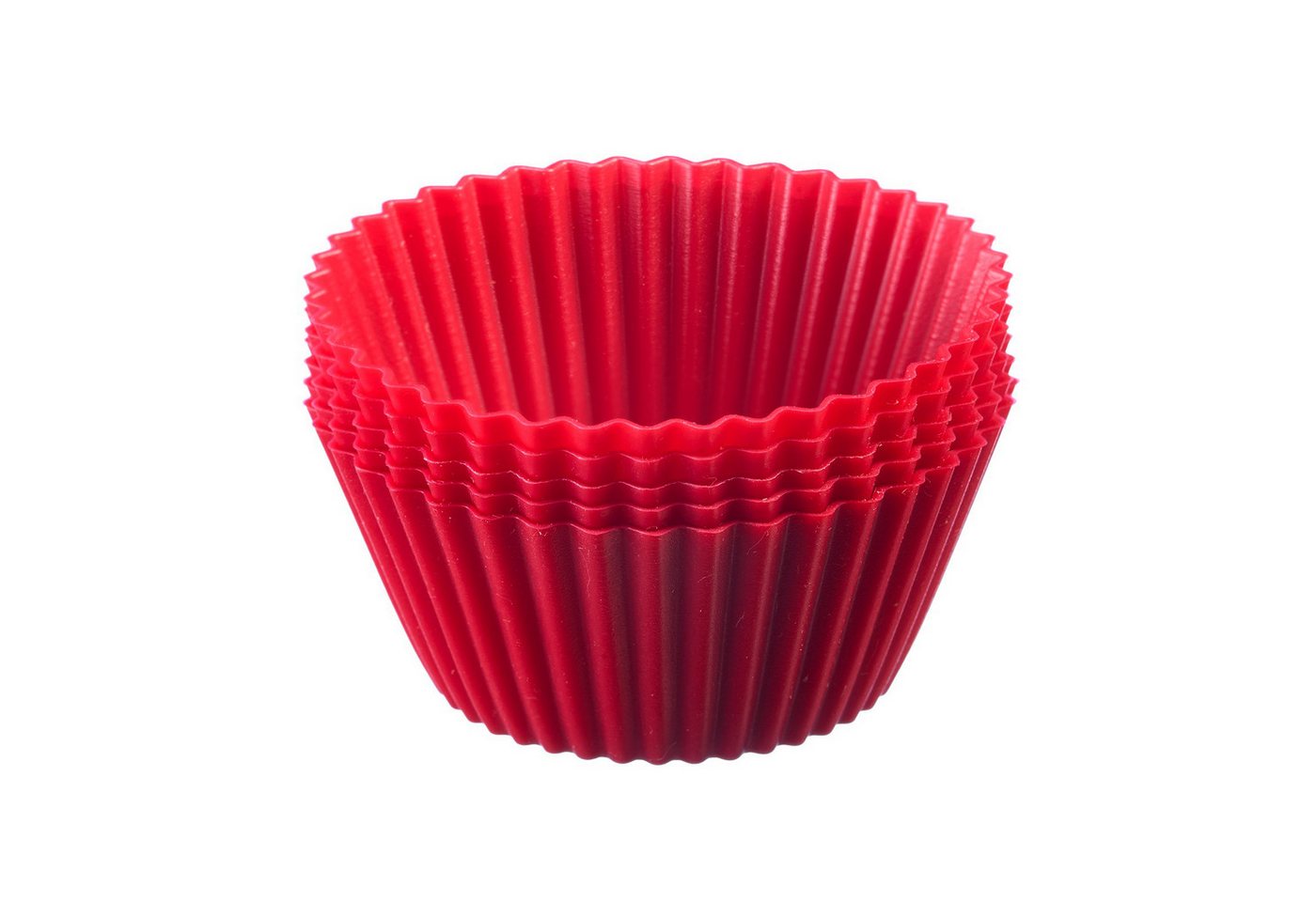 WESTMARK Muffinform mit Antihaft-Effekt, 6 Stück, Ø 7cm, Silikon, Rot von WESTMARK