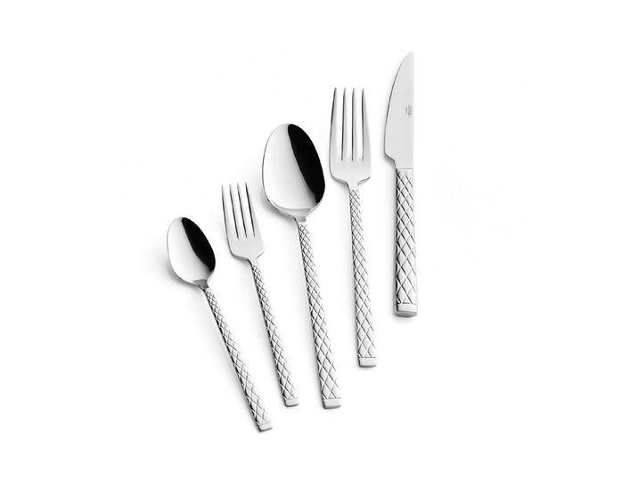 Mulex Besteck-Set Modena 18.0 poliert (60-tlg), 12 Personen, Edelstahl, Chrom-Edelstahl-Legierung 18/0, silberfarben von OTTO