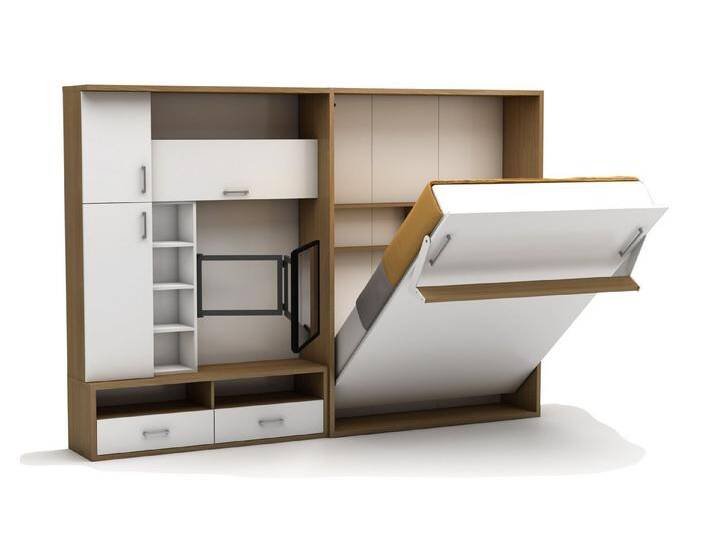 Multimo Schrankbett Double Saloon Wohnwand mit Schrankbett, mit Matratze Multimo Schrankbett Double Saloon Wohnwand mit Schrankbett, mit Matratze von OTTO