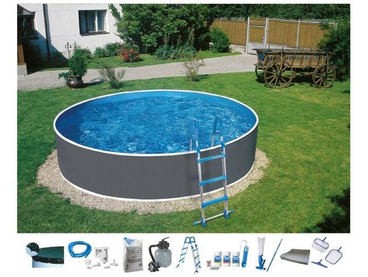 My Pool Bwt my POOL BWT Rundpool HYPE 3 (Set, 5-tlg), in verschiedenen Größen, grau von OTTO