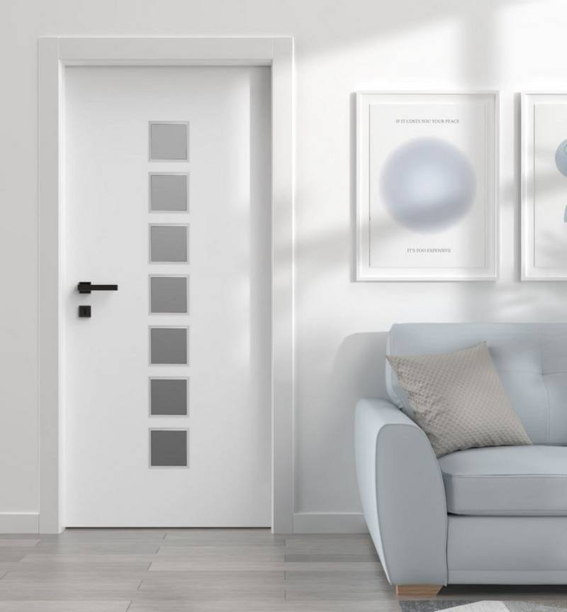 MyMaxxi Dekorationsfolie Türtapete Türposter Türfolie selbstklebend Helga weiß Türaufkleber, (Helga weiß, 1St.}, Klebefolie Tür aufgerollt), Selbstklebend von MyMaxxi