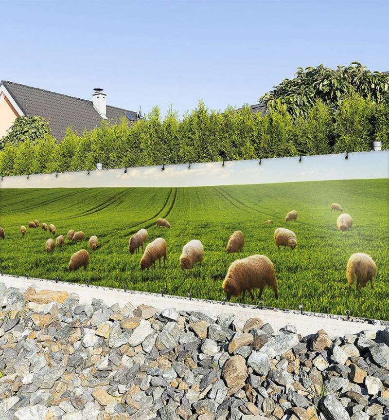 MyMaxxi Sichtschutzzaunmatten Zaunbanner Field 02 Sichtschutz Garten Zaun, (Field 02) von MyMaxxi