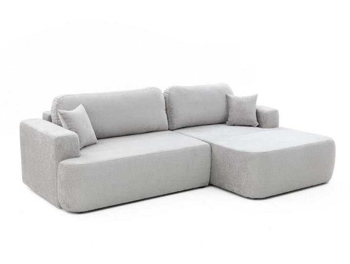 NEXT COLLECTION Ecksofa Gio, mit Schlaffunktion und Stauraum, Boucle Stoff, Einfache Form, grau, Hellgrau(Perfect Harmony80) von OTTO