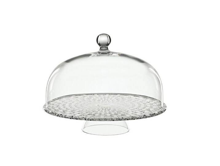 Nachtmann Servierplatte Bossa Nova Kuchenplatte mit Haube, Glas, (Packung), weiß von OTTO