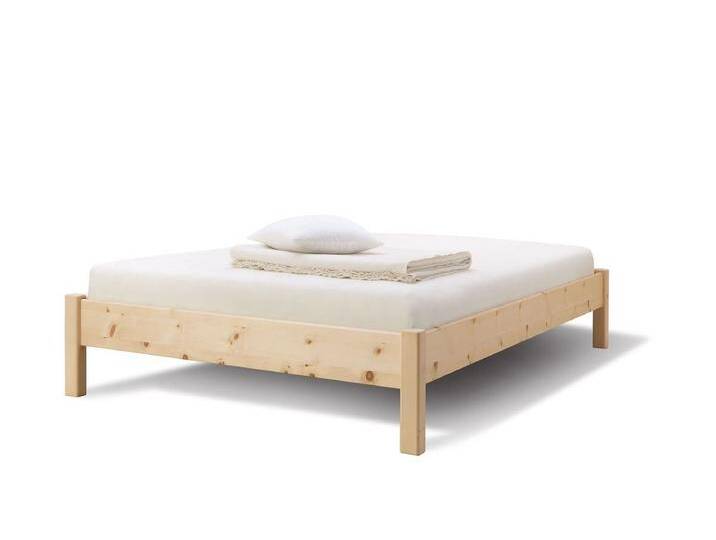 Natur24 Bett Doppelbett Ginevra 160 x 200 cm Buche Nuss gebeizt lackiert von OTTO